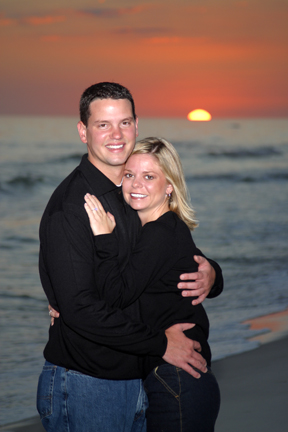 Engagement portrait on Okaloosa Island