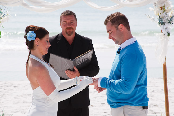 Wedding ceremony on the beach by Sugar Beach Weddings Wedding ceremony on the beach by Sugar Beach Weddings