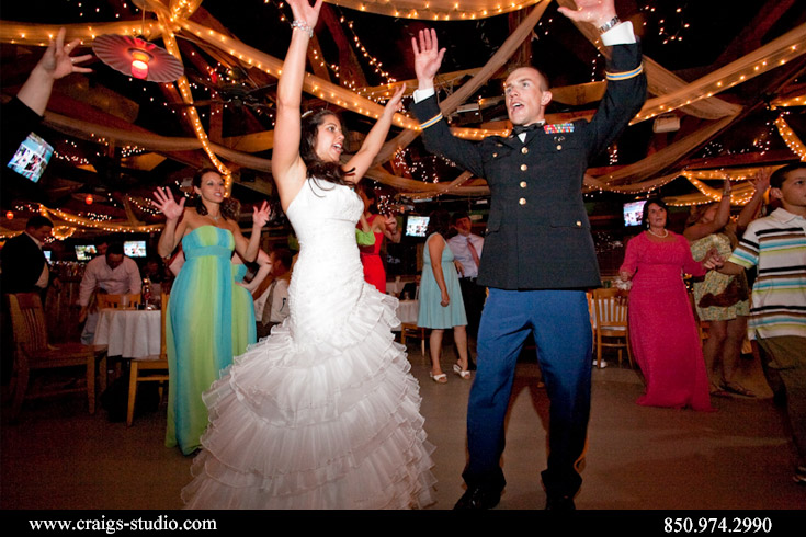 Dancing at the wedding reception