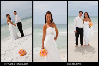 Beach wedding pictures